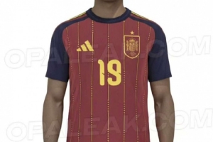 颠覆传统!西班牙队2026世界杯主场球衣谍照出炉 颠覆传统!西班牙队2026世界杯主场球衣谍照出炉