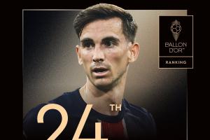 巴黎三冠王功臣,2025年金球奖第24名:29岁法比安,生涯首次入围 巴黎三冠王功臣,2025年金球奖第24名:29岁法比安,生涯首次入围