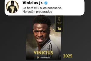 从第2到第16,世体挖坟维尼修斯去年言论:有必要我会付10倍努力 从第2到第16,世体挖坟维尼修斯去年言论:有必要我会付10倍努力