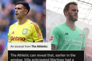 大马丁没走成!TA:维拉夏窗混乱 卖大马丁+买弗莱肯全部错过时间 大马丁没走成!TA:维拉夏窗混乱 卖大马丁+买弗莱肯全部错过时间