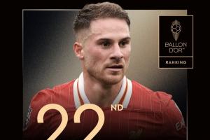 利物浦仅花4200万欧!26岁麦卡首次入选金球排22 身价上亿+2年2冠 利物浦仅花4200万欧!26岁麦卡首次入选金球排22 身价上亿+2年2冠