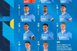 那不勒斯首发:德布劳内、麦克托米奈领衔,霍伊伦、吉尔莫出战 那不勒斯首发:德布劳内、麦克托米奈领衔,霍伊伦、吉尔莫出战