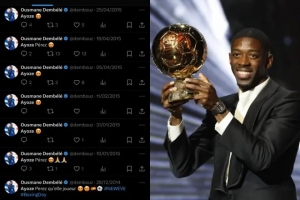 马卡:眼光不错!17岁时期的登贝莱曾是阿约泽-佩雷斯的小迷弟 马卡:眼光不错!17岁时期的登贝莱曾是阿约泽-佩雷斯的小迷弟