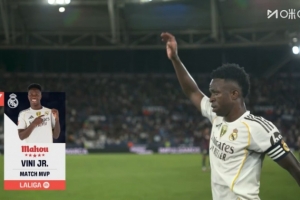 传射建功,西甲官方:维尼修斯当选皇马4-1莱万特全场最佳 传射建功,西甲官方:维尼修斯当选皇马4-1莱万特全场最佳