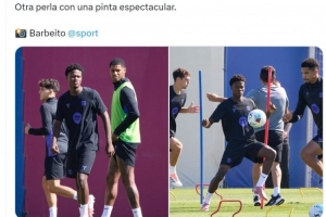 记者:16岁中卫库鲁马参加巴萨一线队训练,他是莫里巴的弟弟 记者:16岁中卫库鲁马参加巴萨一线队训练,他是莫里巴的弟弟