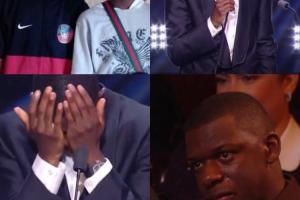 登贝莱发表感言时镜头给到落泪的好友,两人曾一起参加各青训梯队 登贝莱发表感言时镜头给到落泪的好友,两人曾一起参加各青训梯队