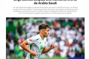 阿斯:18岁小将拒绝沙特球队30倍薪资报价,决定留在西班牙发展 阿斯:18岁小将拒绝沙特球队30倍薪资报价,决定留在西班牙发展