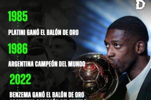 阿媒晒图:普拉蒂尼本泽马拿金球后,阿根廷世界杯夺冠,2026呢? 阿媒晒图:普拉蒂尼本泽马拿金球后,阿根廷世界杯夺冠,2026呢?