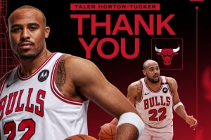 告别NBA转战土耳其联赛!公牛官方晒图致谢霍顿-塔克 告别NBA转战土耳其联赛!公牛官方晒图致谢霍顿-塔克