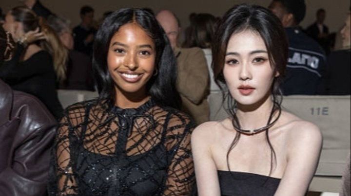 😍黑珍珠vs白玫瑰!科比大女儿与白鹿同框看秀 😍黑珍珠vs白玫瑰!科比大女儿与白鹿同框看秀