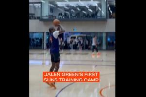 太阳官方晒视频:杰伦-格林第一次的太阳训练营 太阳官方晒视频:杰伦-格林第一次的太阳训练营