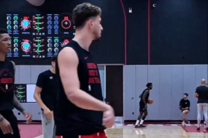 备战新赛季!火箭官方晒视频:申京回来了 和小贾一起训练 备战新赛季!火箭官方晒视频:申京回来了 和小贾一起训练