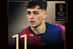 🤔佩德里金球第11引西班牙国内不满,西班牙记者只给球员排第9 🤔佩德里金球第11引西班牙国内不满,西班牙记者只给球员排第9