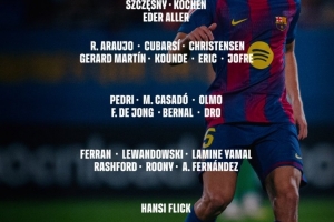 巴萨对阵皇家社会名单:亚马尔回归,拉菲尼亚、霍安-加西亚缺席 巴萨对阵皇家社会名单:亚马尔回归,拉菲尼亚、霍安-加西亚缺席