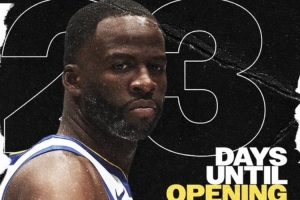 距揭幕战还有23天!勇士官方为23号追梦制作海报 给新赛季造势 距揭幕战还有23天!勇士官方为23号追梦制作海报 给新赛季造势