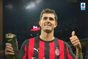 传射建功!官方:普利西奇当选米兰2-1那不勒斯全场最佳球员 传射建功!官方:普利西奇当选米兰2-1那不勒斯全场最佳球员