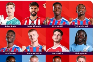 希勒评本轮英超最佳阵:哈兰德、赖斯领衔,格伊等水晶宫4人在列 希勒评本轮英超最佳阵:哈兰德、赖斯领衔,格伊等水晶宫4人在列