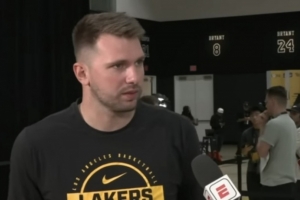 东契奇:和老詹更多训练有助于默契 全员健康时我们一度表现出色 东契奇:和老詹更多训练有助于默契 全员健康时我们一度表现出色