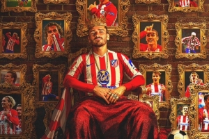 格列兹曼达成马竞生涯200球里程碑,马竞官推晒海报:传奇! 格列兹曼达成马竞生涯200球里程碑,马竞官推晒海报:传奇!