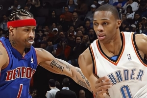 艾弗森PK威少?杨毅:AI技术能力比我龟强多了 两人带队&荣誉相仿 艾弗森PK威少?杨毅:AI技术能力比我龟强多了 两人带队&荣誉相仿