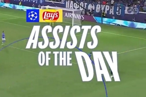 欧冠晒今日助攻集锦：奥利塞、罗德里戈、奥巴梅扬、小蜘蛛入选