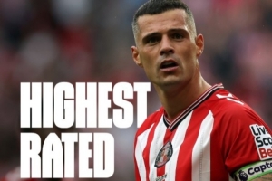 桑德兰官方吹扎卡,他是WhoScored本赛季英超评分最高的中场 桑德兰官方吹扎卡,他是WhoScored本赛季英超评分最高的中场