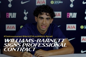 热刺官方:17岁攻击型中场巴内特签下首份职业合同 热刺官方:17岁攻击型中场巴内特签下首份职业合同