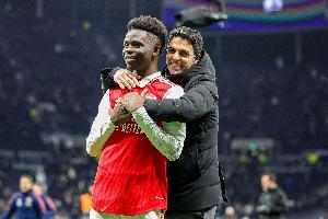 萨卡即将英超200场,阿尔特塔:执教阿森纳首场我让萨卡踢左后卫 萨卡即将英超200场,阿尔特塔:执教阿森纳首场我让萨卡踢左后卫