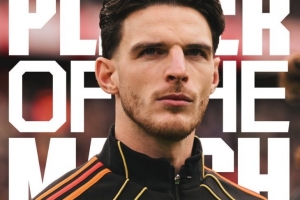 对旧主首开记录,阿森纳官方:赖斯当选战胜西汉姆队内最佳球员 对旧主首开记录,阿森纳官方:赖斯当选战胜西汉姆队内最佳球员