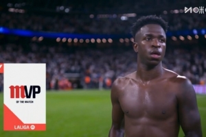 双响建功!维尼修斯当选皇马3-1黄潜全场最佳球员 双响建功!维尼修斯当选皇马3-1黄潜全场最佳球员