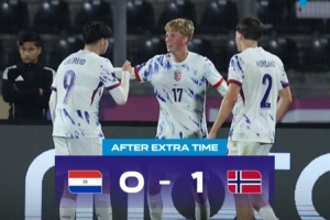 创造历史!挪威U20队1-0绝杀巴拉圭队,晋级世青赛8强将战法国 创造历史!挪威U20队1-0绝杀巴拉圭队,晋级世青赛8强将战法国