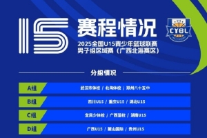 全国U15青少年篮球联赛男子组10月9日在四个赛区同时开赛 全国U15青少年篮球联赛男子组10月9日在四个赛区同时开赛