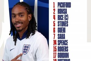 英格兰vs威尔士首发:萨卡、赖斯先发,格伊、沃特金斯出战 英格兰vs威尔士首发:萨卡、赖斯先发,格伊、沃特金斯出战