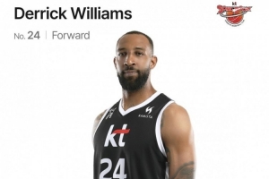 媒体人:前NBA榜眼德里克-威廉姆斯在韩国表现挣扎 场均仅9.5分 媒体人:前NBA榜眼德里克-威廉姆斯在韩国表现挣扎 场均仅9.5分