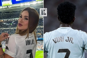 原谅他🟢模特女友:维尼修斯有错但他道歉了,愿意再给他机会 原谅他🟢模特女友:维尼修斯有错但他道歉了,愿意再给他机会