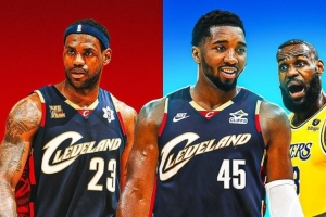 谁的青春?骑士将在主场迎战詹姆斯的湖人时穿海军蓝经典版球衣 谁的青春?骑士将在主场迎战詹姆斯的湖人时穿海军蓝经典版球衣