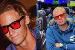 佩戴彩色镜片眼镜引发争议，哈兰德等人纷纷效仿支持略伦特👓