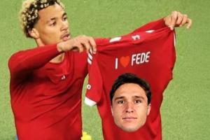 😘深情告白!埃基蒂克小号晒照“表白”小基耶萨:我❤️费德 😘深情告白!埃基蒂克小号晒照“表白”小基耶萨:我❤️费德