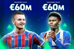 21岁后腰双子星!巴莱巴、沃顿身价一起暴涨,涨至6000万欧 21岁后腰双子星!巴莱巴、沃顿身价一起暴涨,涨至6000万欧