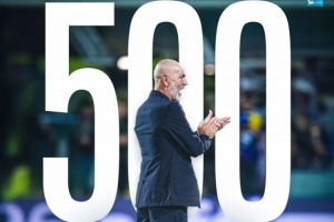 里程碑,意甲官方祝贺皮奥利意甲执教500场 里程碑,意甲官方祝贺皮奥利意甲执教500场