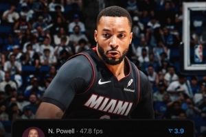 鲍威尔热火首秀砍下28分 创队史2010年詹姆斯以来首秀最高分 鲍威尔热火首秀砍下28分 创队史2010年詹姆斯以来首秀最高分