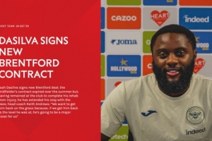 官方:布伦特福德中场达席尔瓦续约至赛季末,含延长一年的选项 官方:布伦特福德中场达席尔瓦续约至赛季末,含延长一年的选项