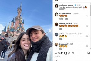 般配!女友社媒晒与内维斯共游迪士尼乐园照片 般配!女友社媒晒与内维斯共游迪士尼乐园照片