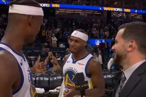 🤣巴特勒受邀场边采访 希尔德上前嘲讽:他们怎么选你啊? 🤣巴特勒受邀场边采访 希尔德上前嘲讽:他们怎么选你啊?