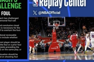 恩比德持球击中巴格利吹防守犯规 奇才挑战成功改判进攻犯规 恩比德持球击中巴格利吹防守犯规 奇才挑战成功改判进攻犯规