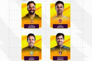 阿莫林首次入选!英超10月最佳主帅候选:阿莫林、阿尔特塔在列 阿莫林首次入选!英超10月最佳主帅候选:阿莫林、阿尔特塔在列