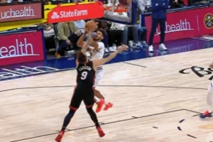 这下赔了！拉松奋力防守卡梅隆-约翰逊 帅脸被打到还送给对手两罚