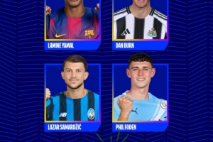 欧冠本轮最佳进球候选：亚马尔、丹-伯恩、萨马尔季奇、福登在列